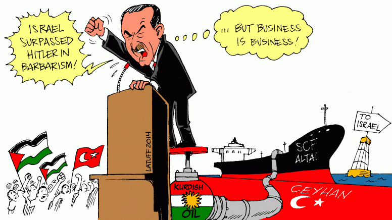 erdogan-rethoric-israel-gaza-kurdish-oil